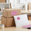 Baiinjiene 300 Pcs Fragile Stickers for Shipping, Pink Handle with