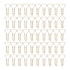 50pcs Heart Pen Clips Plated Metal Pen Holder Clips Small