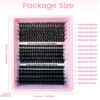 Lash Clusters Fluffy Individual Eyelashes 275 Pcs 80D+100D+180D DIY Lash