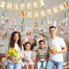 Easter Decorations Happy Easter Garland Banner with Egg Bunny Hanging