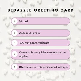 Valentines Day Cards (Comfort) Bedazzle Valentines Day Card, Express Your Love with Our Heartfelt Comfort Zone Valentine's Day Cards - Perfect for Your Special Someone!