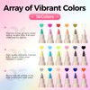 GELLAKTIK 18 Colors Nail Art Pens Set, 3D Nail Polish