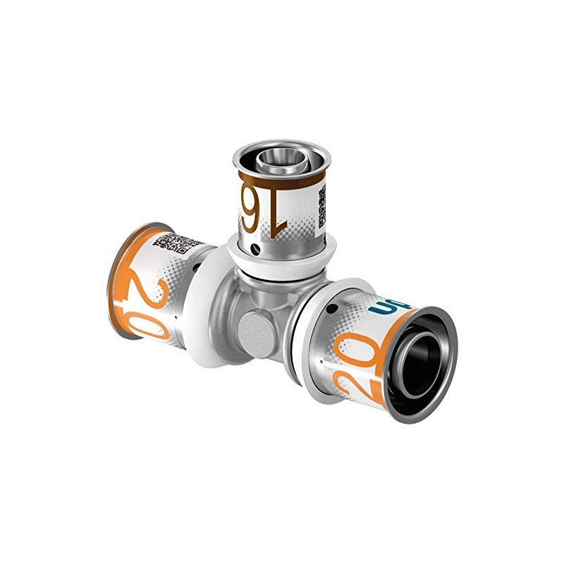 Uponor 1070568 S-Press Plus MLC T-Stück reduziert 20 x 16