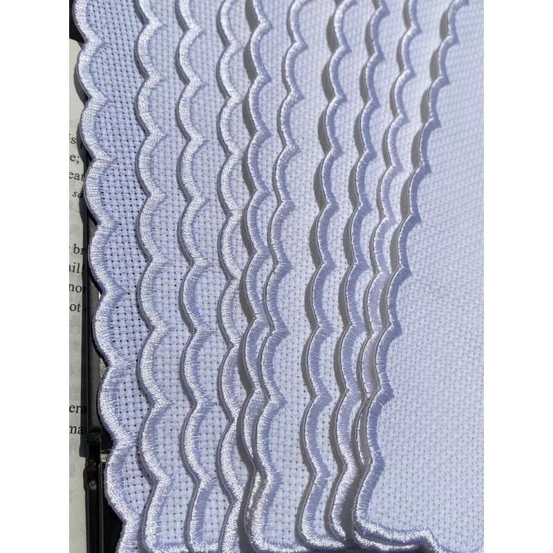 10 x Pure White Cross Stitch Embroidery Bookmarks Blank Cross