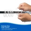 Kenney KN61218 Rust-Proof Smooth Plastic Shower Curtain Rings for Shower