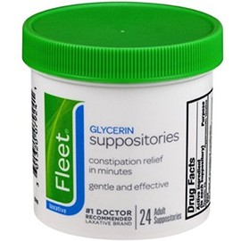 Fleet Suppos Adult Size 24s Fleet Adult Glycerin Suppository Laxatives