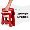 Kikkerland Rhino Foldable Step Stool – Holds Adults up to