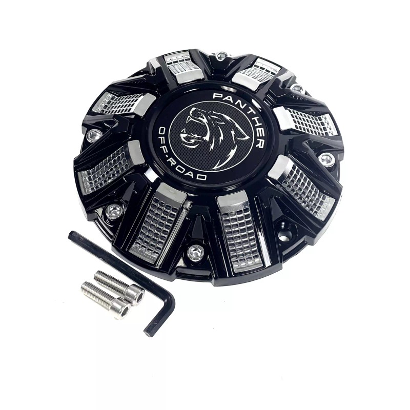 Panther Off-Road Gloss Black Chrome Wheel Center Cap CAP OR-D2