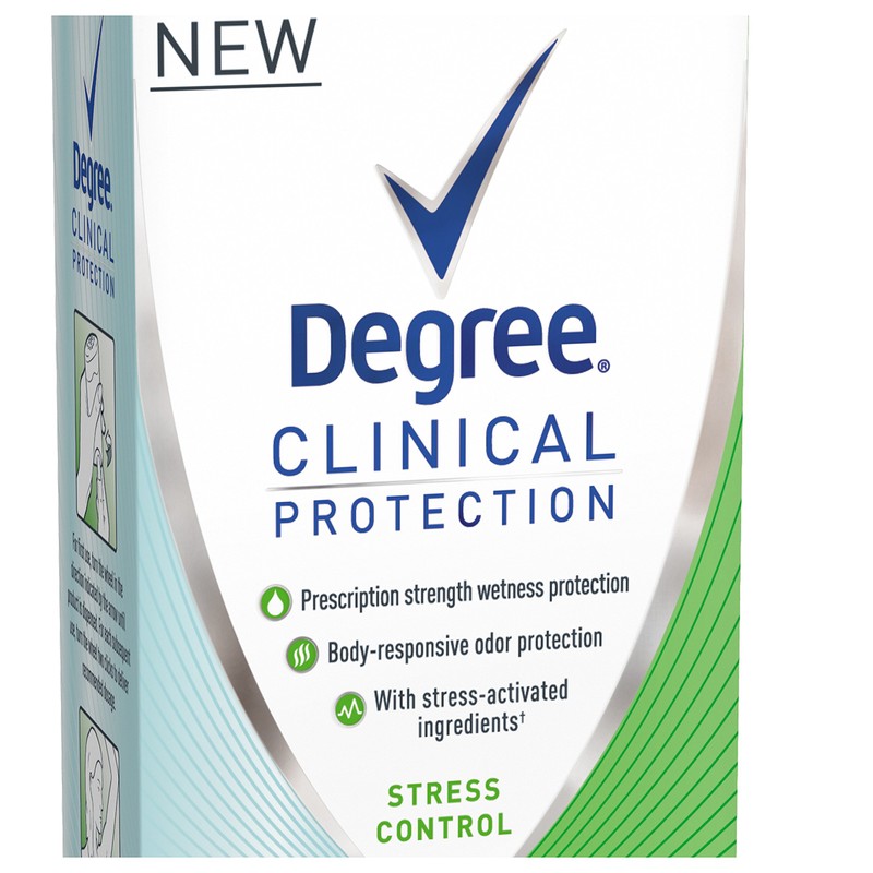 Degree Women Clinical Antiperspirant Deodorant, Stress Control, 1.7 oz