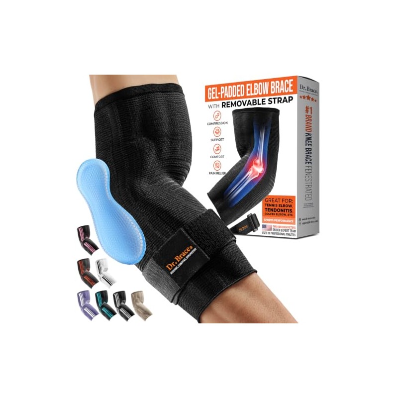 DR. BRACE- ® Soporte de Codera Elite, Manga de Compresión