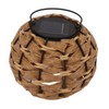 Outdoor Solar Lantern LED Waterproof Hollowed Rattan Ball Solar Hanging