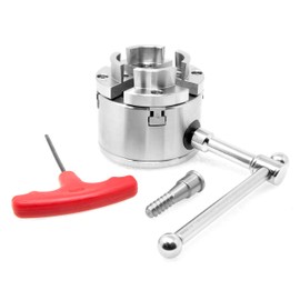 WEN LA4275 2.75-Inch 4-Jaw Self-Centering Keyed Lathe Chuck Set with 1-Inch x 8TPI Thread