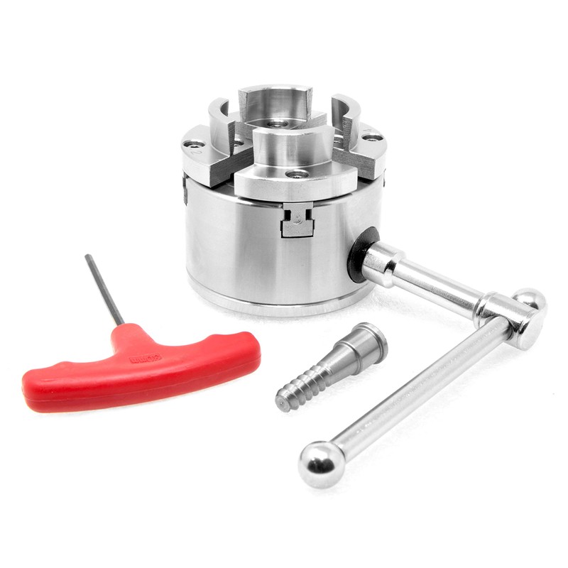 WEN LA4275 2.75-Inch 4-Jaw Self-Centering Keyed Lathe Chuck Set with