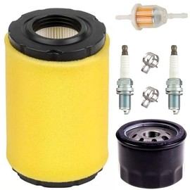 ZAMDOE 796031 Air Filter Tune Up Kit Replacement for Briggs Stratton 591334 594201 797704 696854 Compatible for Husqvarna YTH22V46 YTH24V48 for John Deere D100 D110 D125 D130 Lawn Mover