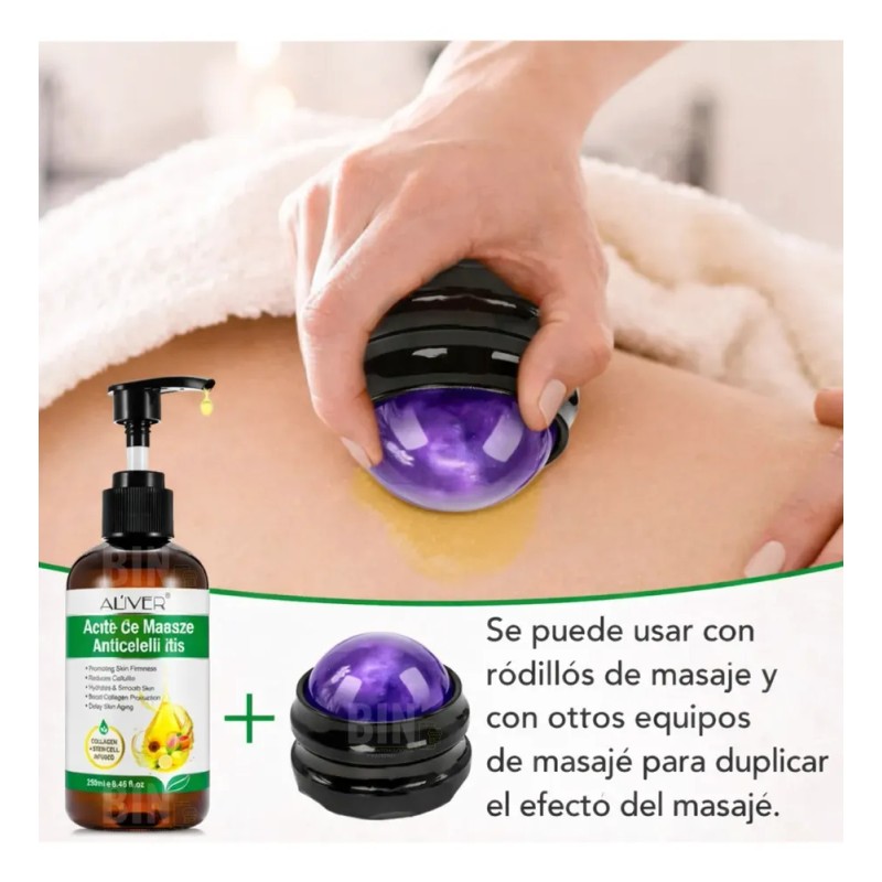 Aceite Masaje Corporal Aliver Anticelulitis Moldeador 250ml