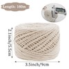 Uiopa Macrame Cord 1.3mm x 160m, 3-Strand Twisted Macrame Yarn