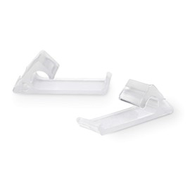 Nylon Horizontal Siding Clips for Coax (RG6 RG59) Cable Mounting Home Snap in Clips for Hanging and Wire Bundle Cable Management - White - 10 Pack