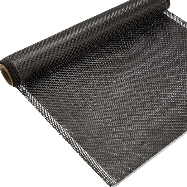 6.5ft x 12" Carbon Fiber Fabric Roll Pure Fabric Carbon