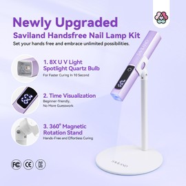Saviland U V Lamp for Gel Nails (Purple)