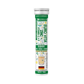 Natural 365 Eurovita Zinc + Vitamin C + Vitamin E Peach Flavor, 20 Tablets, 1 Piece / 내츄럴365 유로비타 아연 + 비타민C + 비타민E 복숭아맛, 20정, 1개