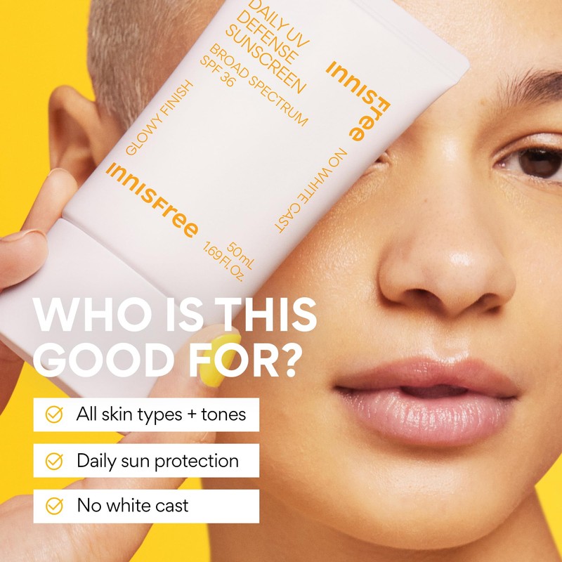 Innisfree Daily UV Defense SPF 36 – Korean Face Sunscreen,