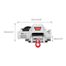 Compatible with 1/10 RC Car Automatic Winch RC Winch Wireless RC Car Decoration Simulated Accessories for Traxxas HSP Redcat RC4WD  Axial SCX10 D90 HPI RC Crawler