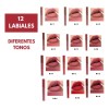 Labiales Mate Liquido Larga Duración A Prueba De Agua