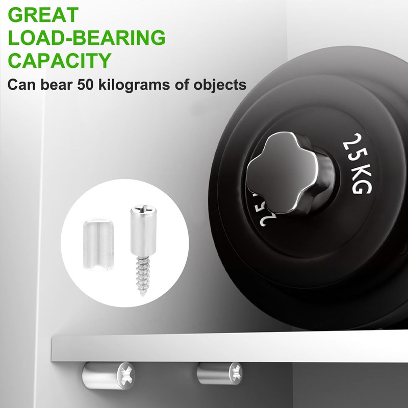 Shelf Brackets, with Rubber Protection, Diameter 7.5 mm, Shelf Brackets,