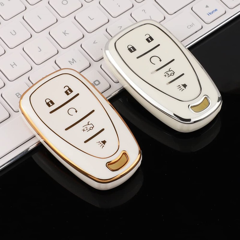LECART TPU Smart Key Case for Chevy Equinox Accessories Malibu