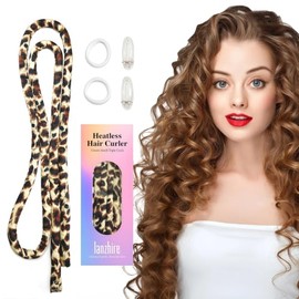 Lanzhire- 【RIZOS SIN CALOR】Esta diadema rizadora sin calor agrega volumen o rizos al cabello largo y corto, que no necesita calor fuerte para peinarse