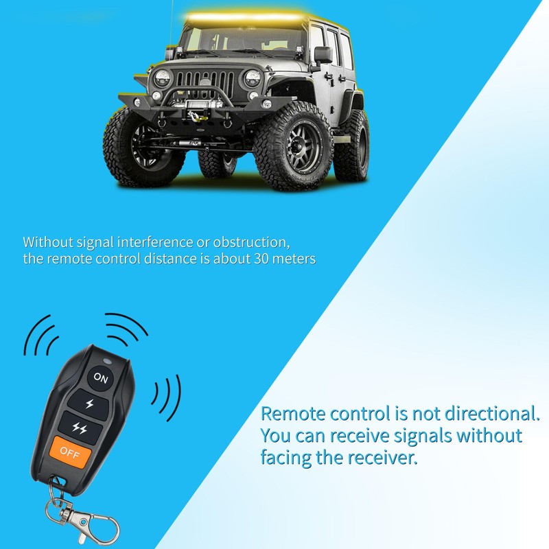 Wiring Harness Remote Control Switch with 3 Pin Connectors Control