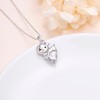 Pig Necklace 925 Sterling Silver Cute Animal Necklace with Heart