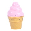 NOLITOY 1Pc Pink Ice Cream Mechanical Timer Practical Timing Reminder