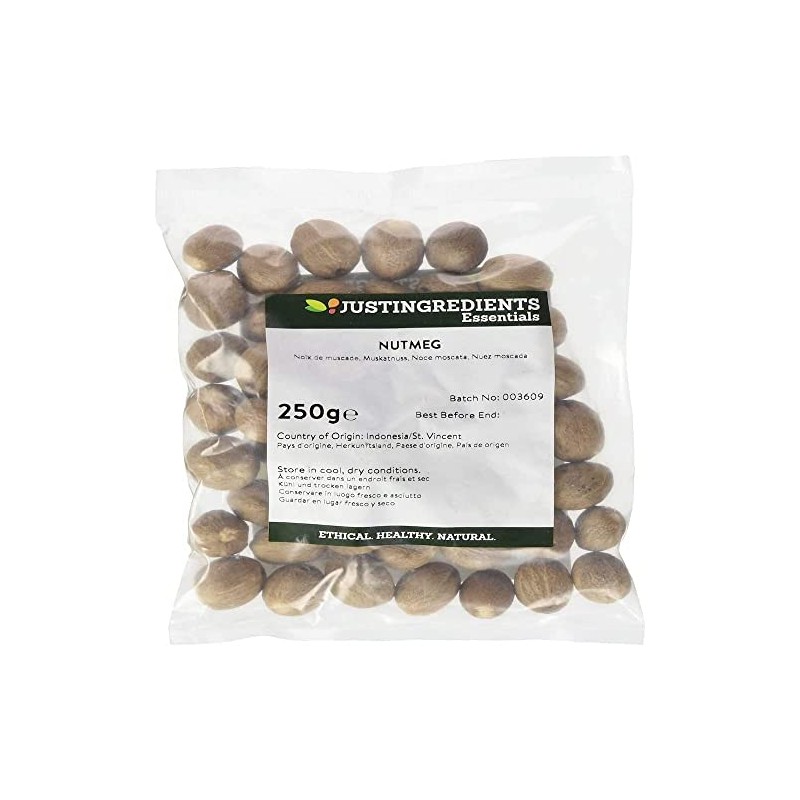 JustIngredients Essentials Nutmeg, 250 g