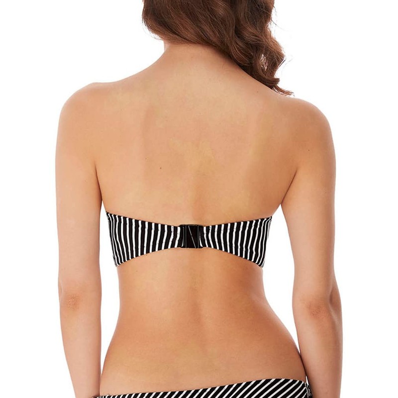 Freya Beach Hut Bandeau Bikini parte superior, Negro -, (30)