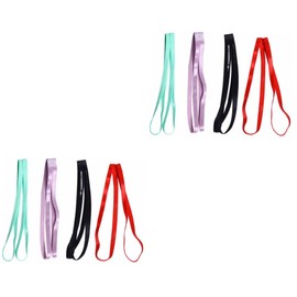 ABOOFAN 8pcs Ribbon Hair Accessory Elastic Hair Band Sports Headwrap Fitness Headband