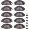 Yetaha 10PCS Cabinet Cup Pull Handle, 82x35mm Drawer Shell Pull