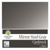 Mirror Metallic Steel Gray Cardstock - 12 x 12 inch