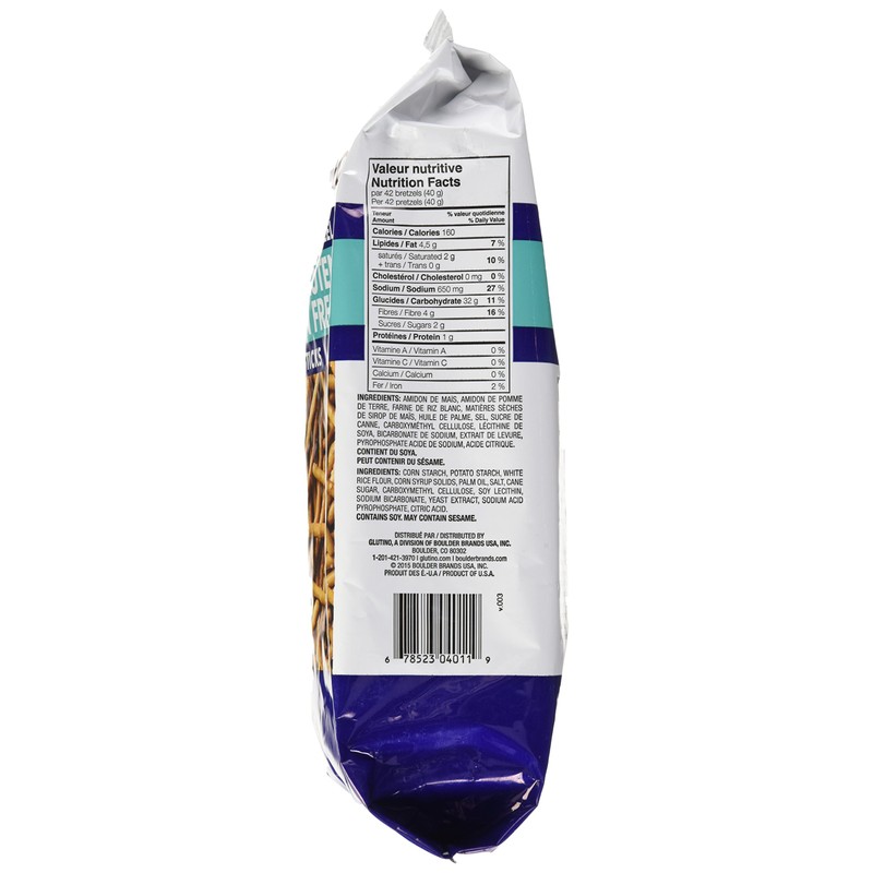 Glutino Pretzel Sticks, 400 g