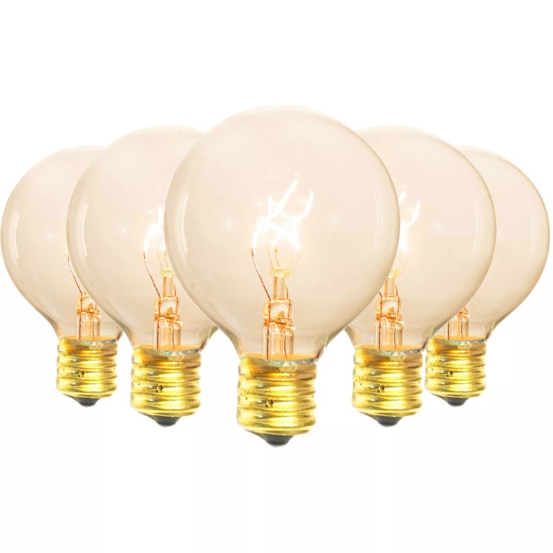Lee Display G50 Globe Patio Light Bulbs Box of 25