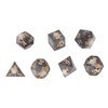 Polyhedral Dice Set Role Playing Epoxy Resin Transparent Skull Dice