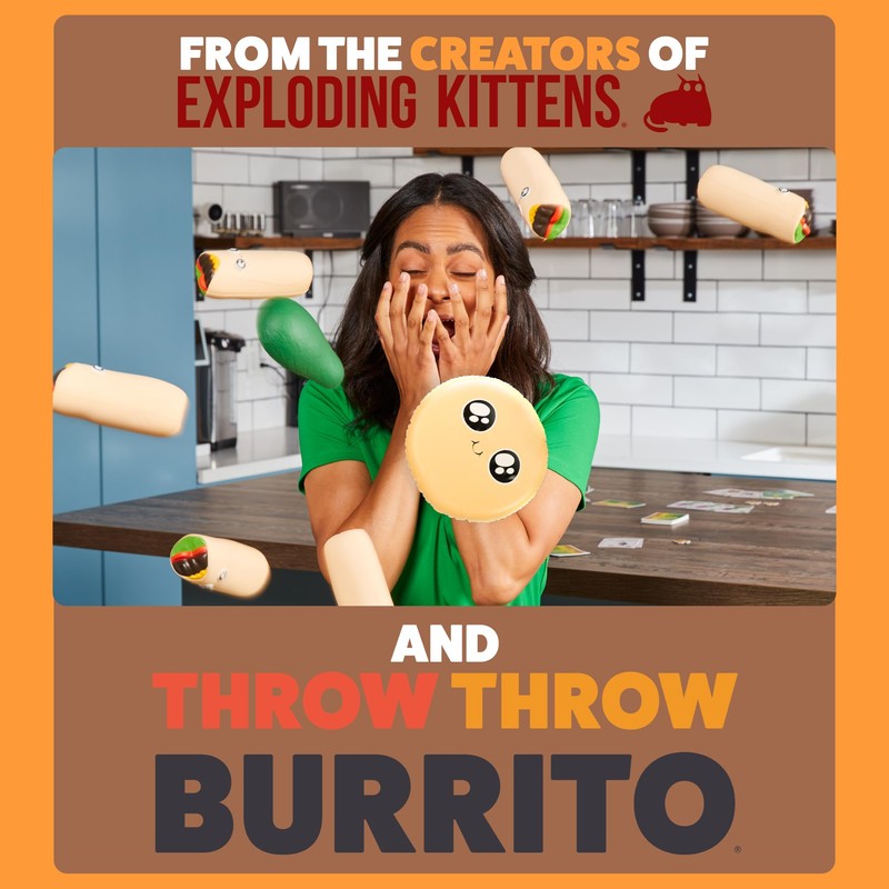 Exploding Kittens Block Block Burrito Expansion Pack 2-6 Players -