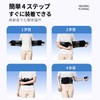 プロ用 腰椎保護ベルト 荷重作業支援 抗菌吸汗素材 (こくしょく, L)