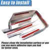 AUCERAMIC Chrome Plated Full Mirror Covers Caps Compatible with 2009-2014