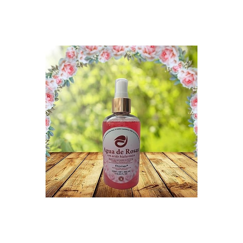 AGUA DE ROSAS CON ACIDO HIALURONICO 250 ML (1pz) -