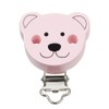 Dummy Chain Clip Bear, Pink, Pack of 1