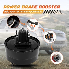 53-6006 Power Vacuum Brake Booster Compatible with Nissan Frontier Xterra 2000-2004 L4 2.4L V6 3.3L without Master Cylinder, Replace# 536006, 472107B400