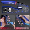 XUNTOP RJ45 Crimp Tool Kit for Cat5 Cat5e Cat6 Cat6a