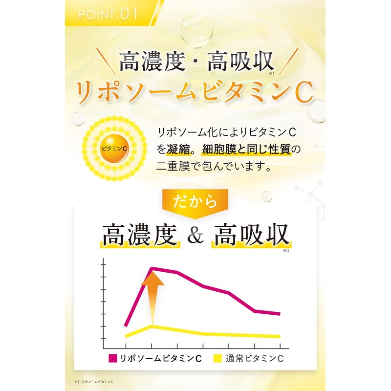 高濃度 ビタミンC サプリメント PERFECT C CARE 2000㎎配合 リポソーム タイムリリース 120粒