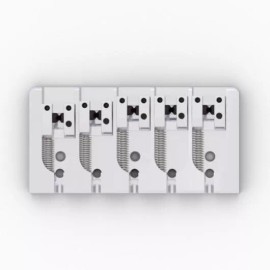 Hipshot NEW - Hipshot 5-String A Aluminum Bass Bridge, CHROME - CHOOSE YOUR SPACING! - .708”